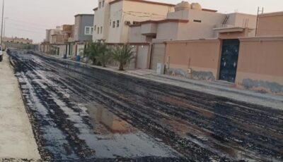 الشرقية.. استكمال أعمال القشط بطريق مكة المكرمة