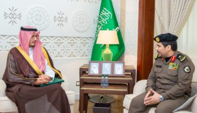 نائب أمير الشرقية يستقبل مدير شرطة المنطقة