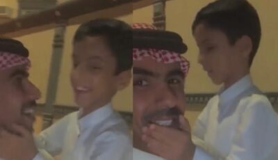 طفل كفيف أستطاع معرفة شخص من رائحته بدون سماع صوته .. فيديو