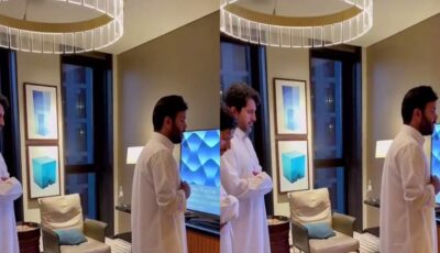 غازي الذيابي يؤم أصدقائه في صلاة الفجر.. فيديو